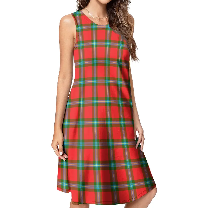 MacLaine (McLaine) Tartan Womens Casual Dresses Breathable unclassified dresses