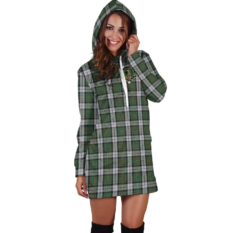 MacLaren Dress Tartan Hoodie Dress with Family Crest Trendy new unclassified dresses