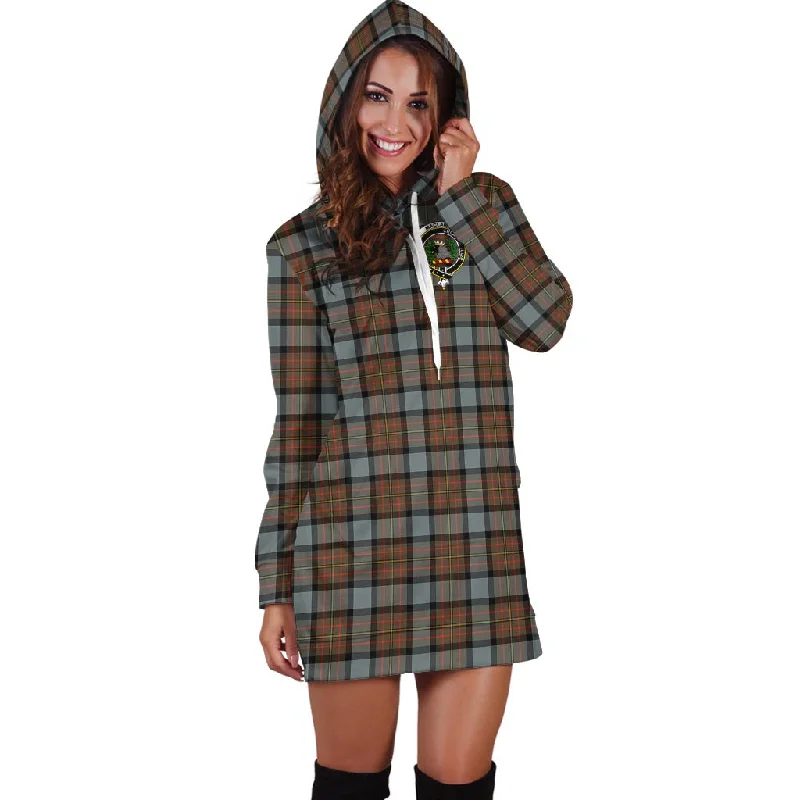 MacLaren Weathered Tartan Hoodie Dress with Family Crest Popular unclassified dresses