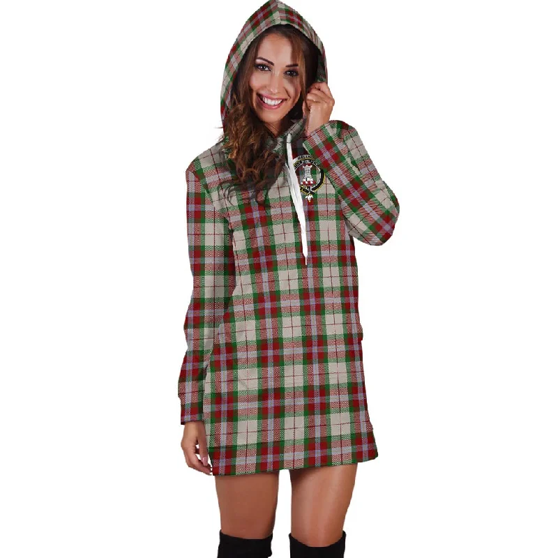 MacLean Dress Tartan Hoodie Dress with Family Crest Printed unclassified dresses