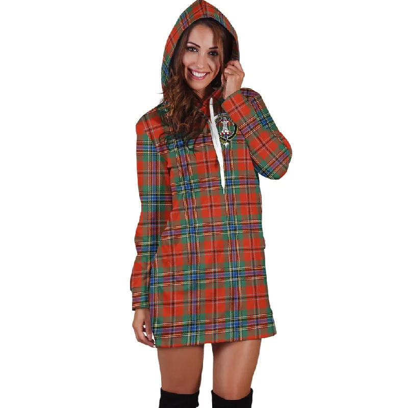 MacLean of Duart Ancient Tartan Hoodie Dress with Family Crest Tulle unclassified dresses