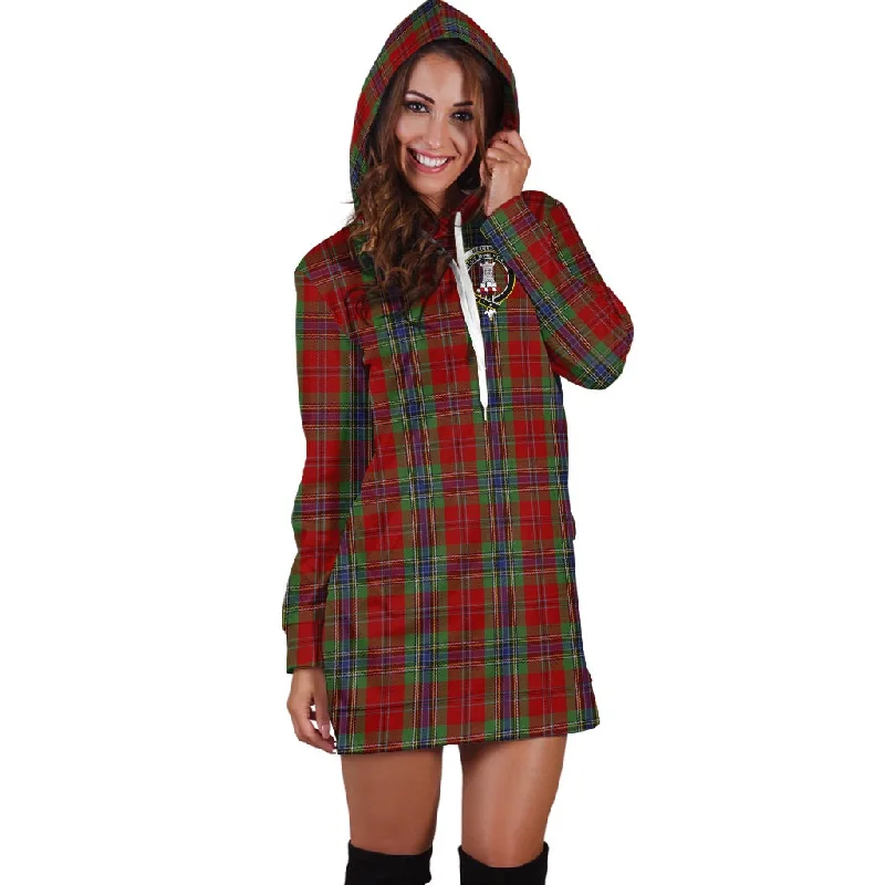 MacLean of Duart Tartan Hoodie Dress with Family Crest Formal unclassified dresses