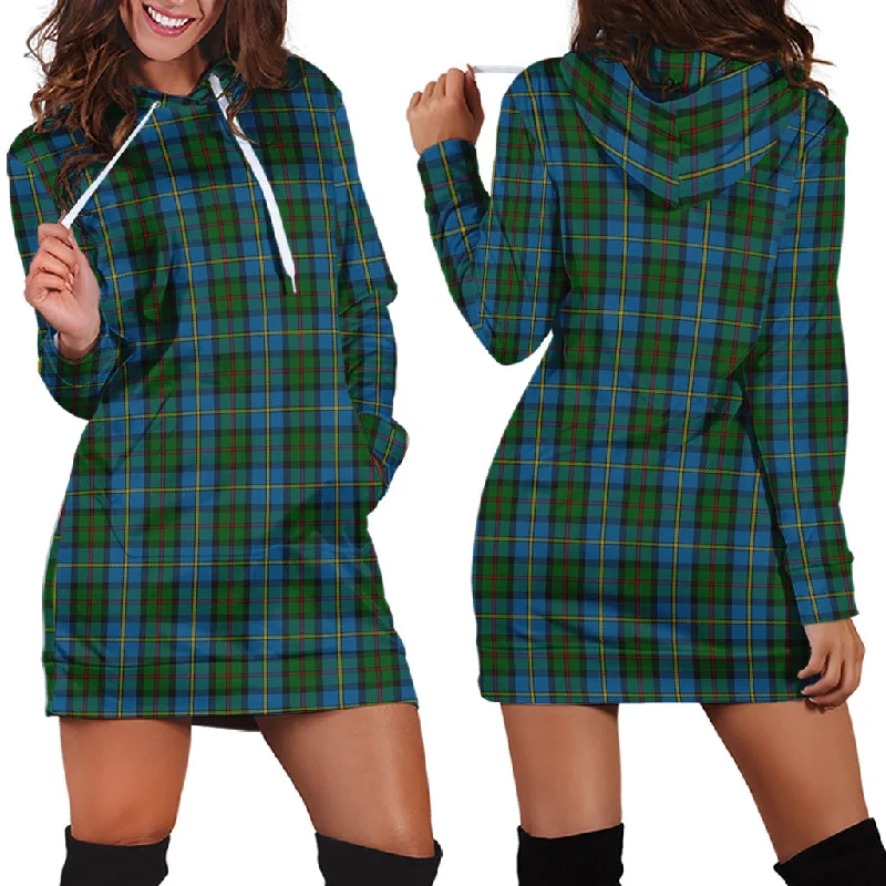 MacLeod Green Tartan Hoodie Dress Holiday unclassified dresses