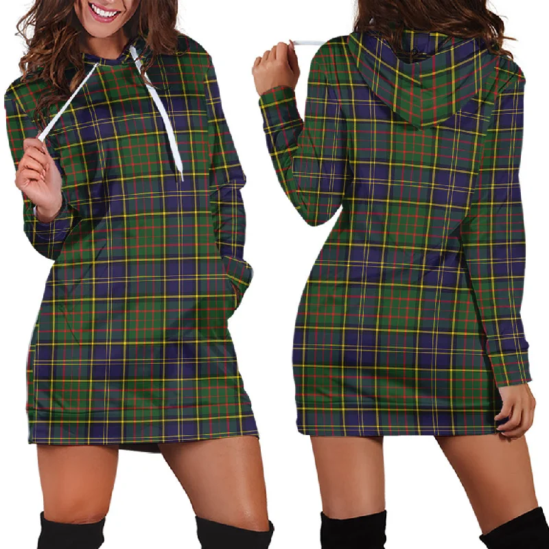 MacMillan Hunting Modern Tartan Hoodie Dress Color block unclassified dresses