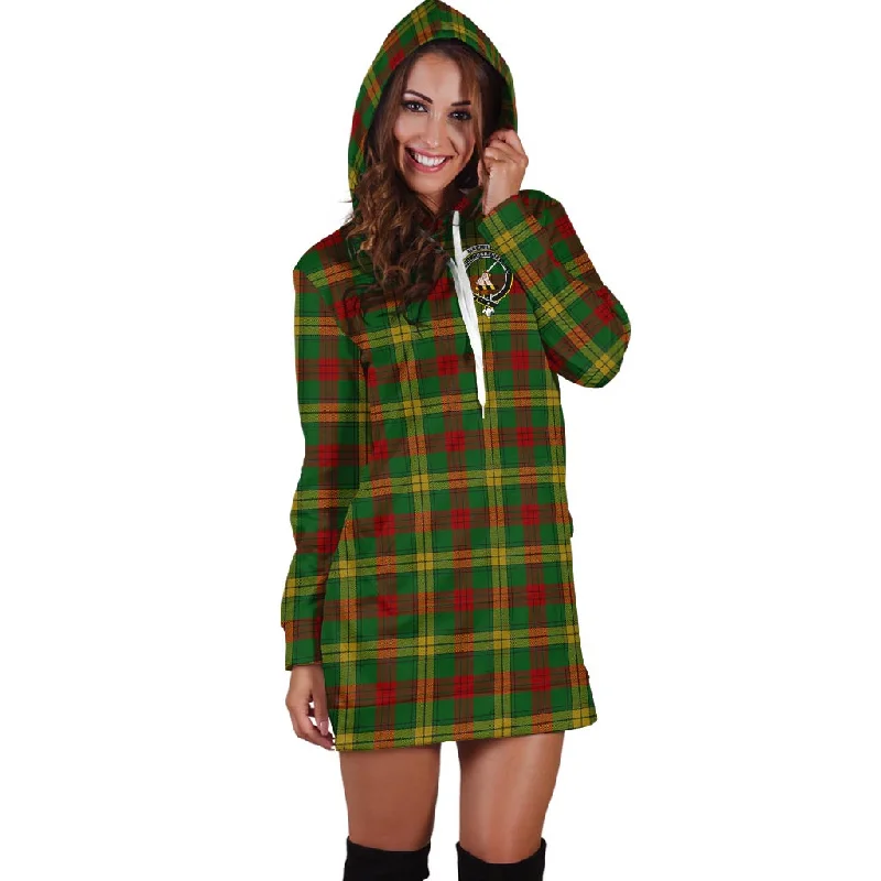 MacMillan Society of Glasgow Tartan Hoodie Dress with Family Crest Budget-friendly unclassified dresses