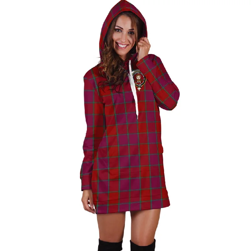 MacNab Old Tartan Hoodie Dress with Family Crest Smocked unclassified dresses