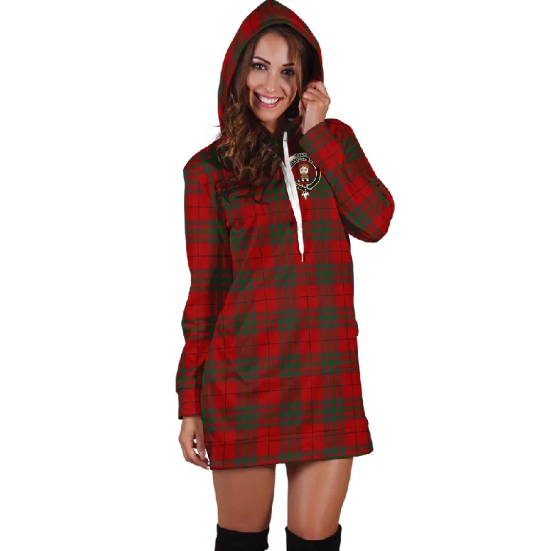 MacNab (McNab) Tartan Hoodie Dress with Family Crest Sequin unclassified dresses