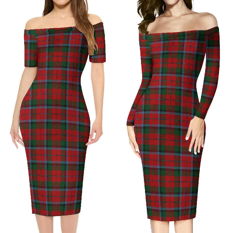 MacNaughton (McNaughton) Tartan Off Shoulder Lady Dress Office unclassified dresses