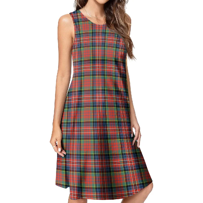 MacPherson Ancient Tartan Womens Casual Dresses Dark color unclassified dresses