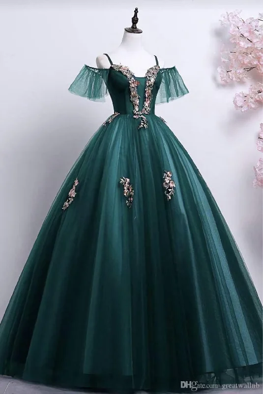 Prom Dress, Formal Dress, Evening Gown Green Prom Dress Comfortable unclassified dresses