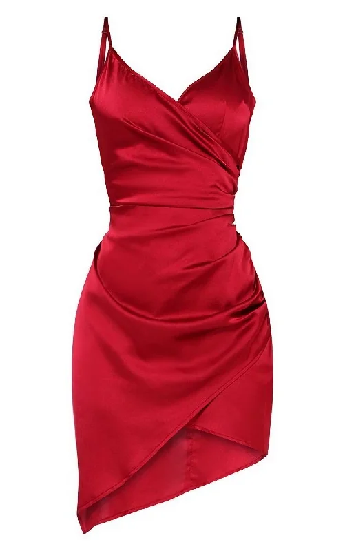 Red Formal Graduation Homecoming Dress Open-back unclassified dresses