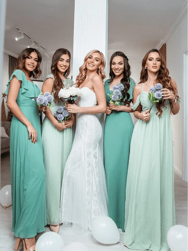 Sage Green Bridesmaid Gowns Beaded unclassified dresses