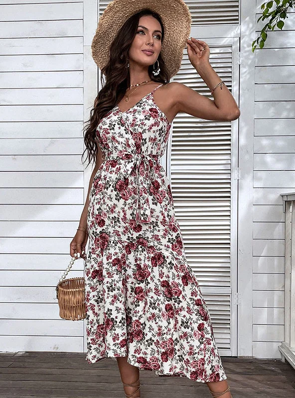 Strap Sexy Beach Floral Dress New Year's Eve floral dresses