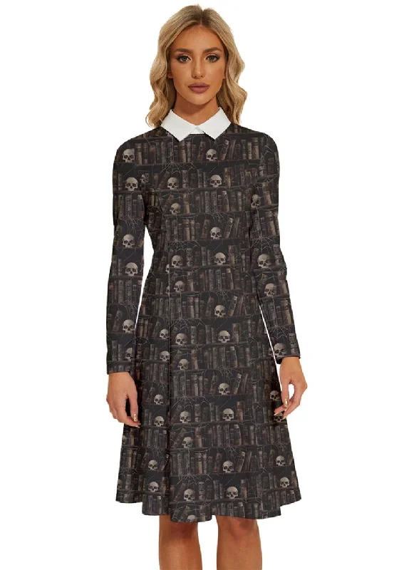 The Haunted Library Vintage Goth Dress Street style unclassified dresses