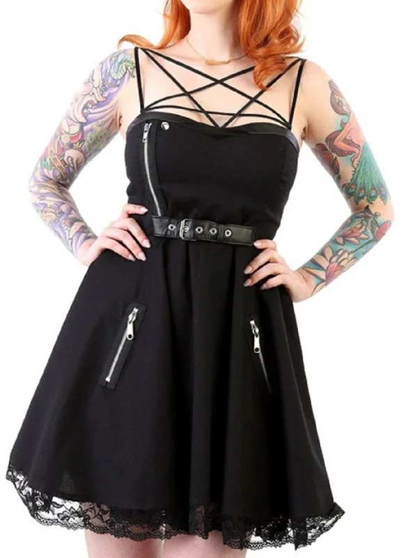 The PENTAGRAM Motorcycle Dress Silk unclassified dresses