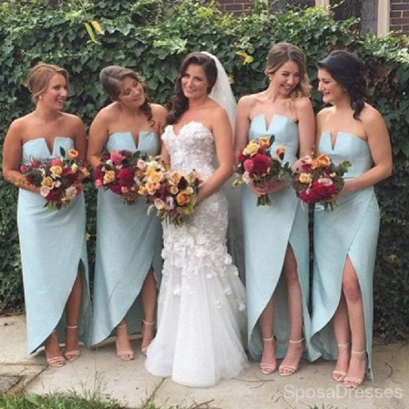 Unique Charming Simple Design Side Split Sexy Cheap Bridesmaid Dresses, WG179 Fashionable unclassified dresses