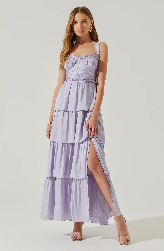 Tempany Tiered Maxi Dress Ruffled Maxi Skirt