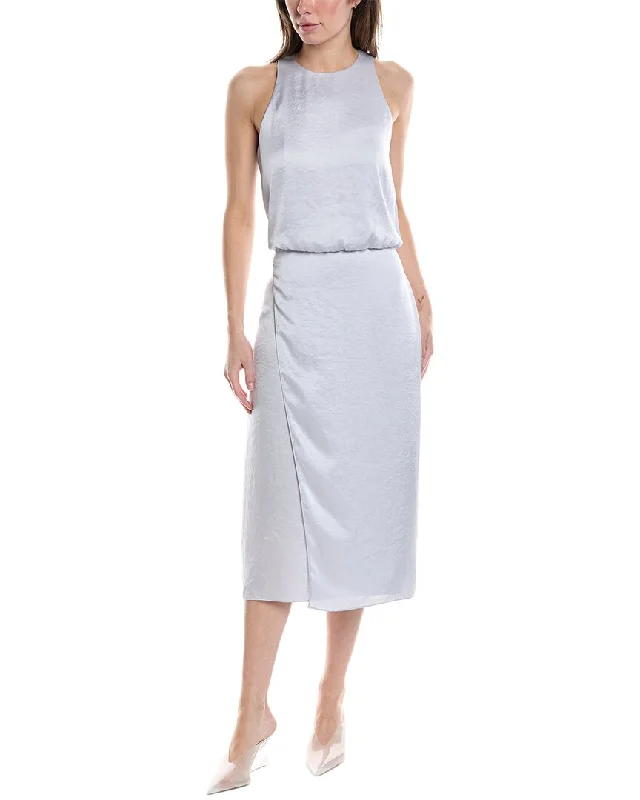 Theory Tank Layer Midi Dress Soft A-line Skirt